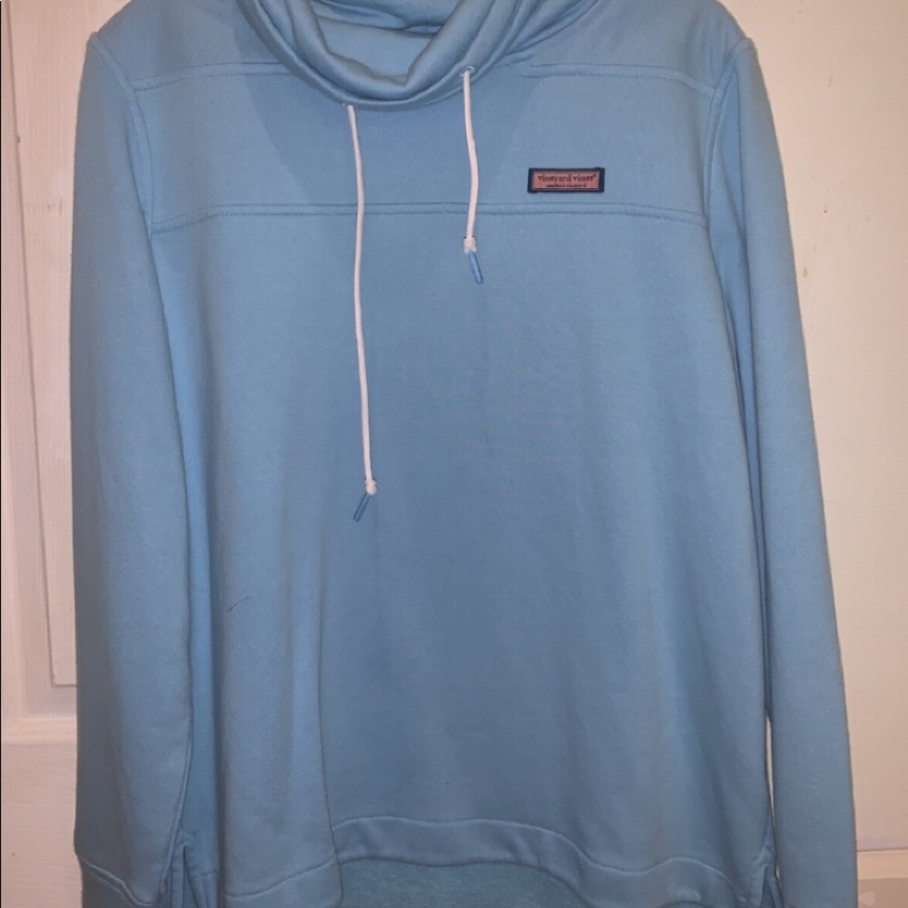 “Garment Dyed Relaxed Funnel Neck Shep Shirt”